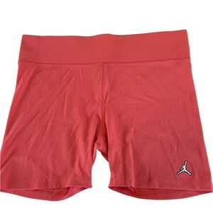 Jordan Pink/Coral  Bike Shorts with Elastic Waistband with Logo